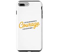 Courage à Ceux Qui M’Aiment Humour Drôle Ironique Sarcasme Coque pour iPhone 7 Plus/8 Plus
