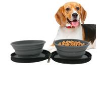 Courage De Chiens - Bowl En Silicone Pliable Portable, Bol De Voyage Bol De Chiens Gros | Bol De Chien Pliable Avec Un Crochet De Carabiner, Un Bol D'économie D'espace Pour Les Voyages D'eau Et De Nou