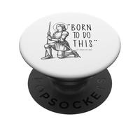 Courage et dévotion Sainte Jeanne d'arc Guerrier Patron PopSockets PopGrip Adhésif