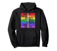 Courage Freedom Diversity Rights Kindness Justice Equality Sweat à Capuche