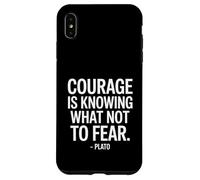 Courage is Knowing What Platon Dicton d'un Philosophe Coque pour iPhone XS Max