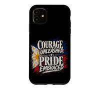 Courage libéré, fierté embrassée par Drapeau des Philippines Coque pour iPhone 11