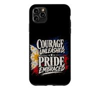 Courage libéré, fierté embrassée par Drapeau des Philippines Coque pour iPhone 11 Pro Max