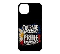 Courage libéré, fierté embrassée par Drapeau des Philippines Coque pour iPhone 14 Plus