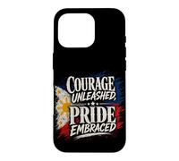 Courage libéré, fierté embrassée par Drapeau des Philippines Coque pour iPhone 16 Pro