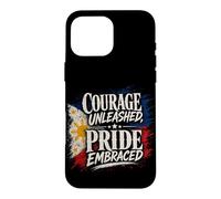 Courage libéré, fierté embrassée par Drapeau des Philippines Coque pour iPhone 16 Pro Max