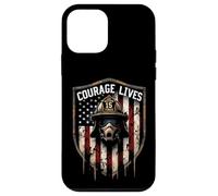 Courage Lives Bravoure des Pompiers Coque pour iPhone 12 Mini