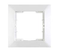 Courage lusan Candela 1 compartiment de cadre pour 1 prise interrupteur variateur Plaque Murale Blanc