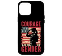 Courage ne connaît Pas de Sexe Fierté Militaire Coque pour iPhone 12 Pro Max
