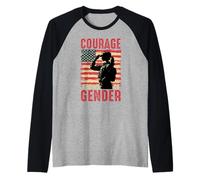 Courage ne connaît Pas de Sexe Fierté Militaire Manche Raglan