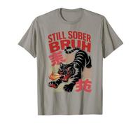Courage Still Sober Brush Tiger AA Matters NA Support Living T-Shirt
