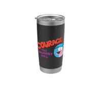 Courage the Cowardly Dog Courage Logo Gobelet isotherme en acier inoxydable double paroi