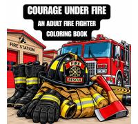 COURAGE UNDER FIRE: An Adult Firefighter Coloring Book: Find Calm Beyond the Flames