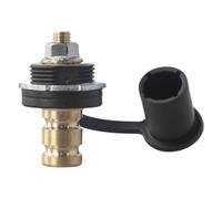 Courant élevé 250 A pour batterie pour chargeur Post 3/8 Stud haut (noir) | Construction en laiton massif, haute conductivité, résistant à la rouille, transfert de puissance fiable, longue durée de vie