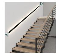 courante pour escalier Rampes d'escalier à LED for escaliers intérieurs avec lumière chaude, barre d'appui murale for couloir de villa, rampe éclairée par capteur corporel intérieur(0.8m)