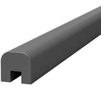 courante pour escalier Rampes d'escalier en bois, garde-corps en verre, capuchon de canal supérieur de garde-corps en verre, longueur de la fente for carte personnalisable intérieur(Grey,120cm)