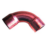 Courbe cuivre à souder 90° Grand rayon Femelle Tube Ø14| Boutté