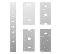 Courbe de croissance en miroir, courbe de croissance pour mur - Mesurer la règle murale | Puzzle miroirs tableau de tableau de mural en miroir règle de hauteur avec autocollants