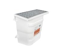 Courette d'aération avec grilles caillebotis ACO