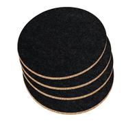 Courettes en en Feutre, Double Texture, 10 Cm, Coussinets De Tasse Résistants À La Chaleur, Tapis De Boisson Antidérapants, Protection De Table, pour Tables Basses, Comptoirs De Cuisine, Bureaux