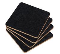 Courettes en en Feutre, Double Texture, 10 Cm, Coussinets De Tasse Résistants À La Chaleur, Tapis De Boisson Antidérapants, Protection De Table, pour Tables Basses, Comptoirs De Cuisine, Bureaux