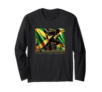 Coureur d'athlétisme jamaïcain Running Course pour athlètes jamaïcains Manche Longue