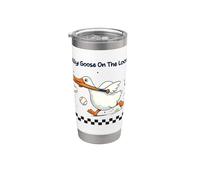 Coureur de baseball Silly Goose On The Loose Gobelet isotherme en acier inoxydable double paroi