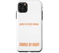 Coureur de Distance Moyenne par Jour Zombie par Nuit Amusant Halloween Coque pour iPhone 11 Pro Max