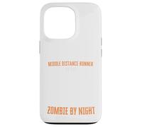 Coureur de Distance Moyenne par Jour Zombie par Nuit Amusant Halloween Coque pour iPhone 13 Pro