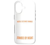 Coureur de Distance Moyenne par Jour Zombie par Nuit Amusant Halloween Coque pour iPhone 17