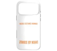 Coureur de Distance Moyenne par Jour Zombie par Nuit Amusant Halloween Coque pour iPhone 17 Pro Max