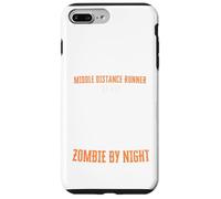 Coureur de Distance Moyenne par Jour Zombie par Nuit Amusant Halloween Coque pour iPhone 7 Plus/8 Plus