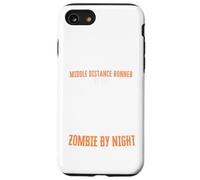 Coureur de Distance Moyenne par Jour Zombie par Nuit Amusant Halloween Coque pour iPhone SE (2020) / 7/8