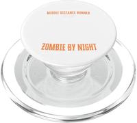 Coureur de Distance Moyenne par Jour Zombie par Nuit Amusant Halloween PopSockets PopGrip pour MagSafe