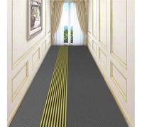 Coureur de tapis contemporain pour couloir, escaliers de cuisine Escaliers étroits Tapis de surface 1m/1.5m/2m/2.5m/3m/3.5m/4m/4.5m/5m/5.5m/6m , tapis de course avec support antidérapant - gris / or