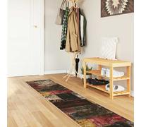vidaXL Tapis MARSA 200 x 80 cm Crème Polyester/PVC Antidérapant, insonorisant, lavable en machine