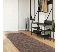 vidaXL Tapis imprimé crème 450×80 cm Polyester/PVC, lavable, antidérapant