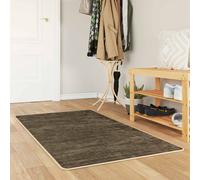 vidaXL Tapis Imprimé Crème 150 x 100 cm Polyester et PVC, Tapis de Salon, Tapis de Couloir Moderne insonorisant, Lavable en Machine, antidérapant, élégant, Polyester, déco d'intérieur