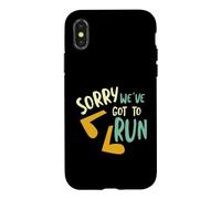 Coureur Pun Désolé, Nous Avons couru Coque pour iPhone X/XS