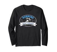 Coureur Running is My Therapy Manche Longue