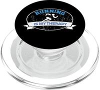Coureur Running is My Therapy PopSockets PopGrip pour MagSafe