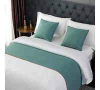 Coureurs De Lit Écharpe Couleur Unie Hôtel Fibres Chimiques Couvre-Lits Couvre-lit Drapeau Serviette De Lit Pas De Décoloration Literie Écharpe Protection Lit Jeté Couv, 1, 1pc Pillowcase