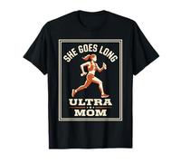 Coureuse d'ultramarathon Ultra Mom Trail Running T-Shirt