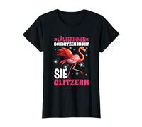 Coureuses Qui transpirent Pas Vous scintillent Jogging Flamant Rose T-Shirt