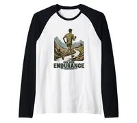 Courez avec Endurance Hébreux 12:1 Manche Raglan