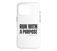 Courez avec Un But chrétien exécutant 1 Corinthiens 9:26-27 Coque pour iPhone 16 Pro