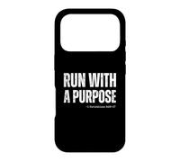 Courez avec Un But Coureur chrétien 1 Corinthiens 9:26-27 Coque pour iPhone 17 Pro