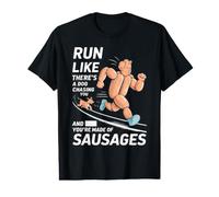 Courez comme si Un Chien Vous poursuivait Un Marathon Amusant T-Shirt Graphique avec Valeur