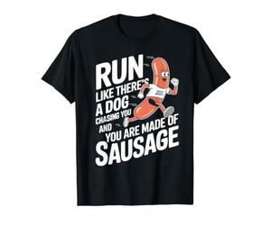 Courez comme si Un Chien Vous poursuivait Une Course Amusante T-Shirt Graphique avec Valeur