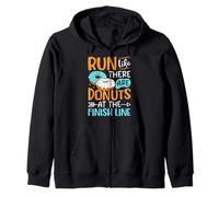 Courez comme s'il y avait des beignets à la ligne d'arrivée Sweat à Capuche